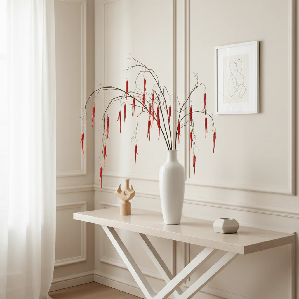 Feuillage Amarante Tombante 139 cm - Image 4