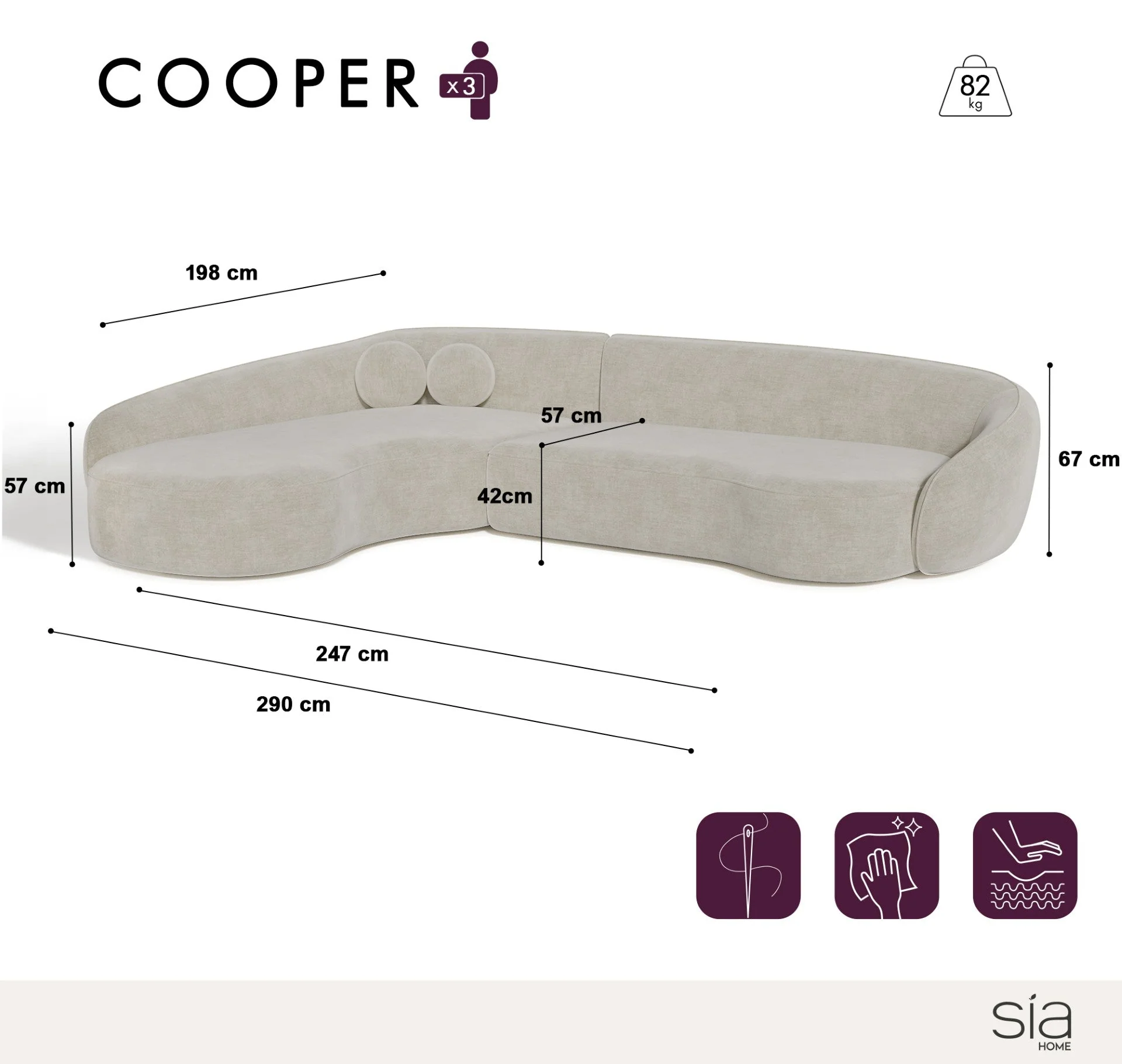 Canapé d'Angle Gauche Cooper - Image 12