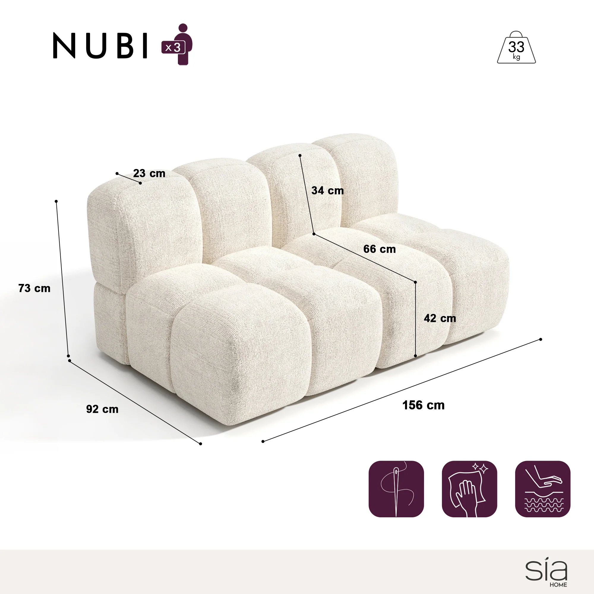 Canapé modulable NUBI - Image 3