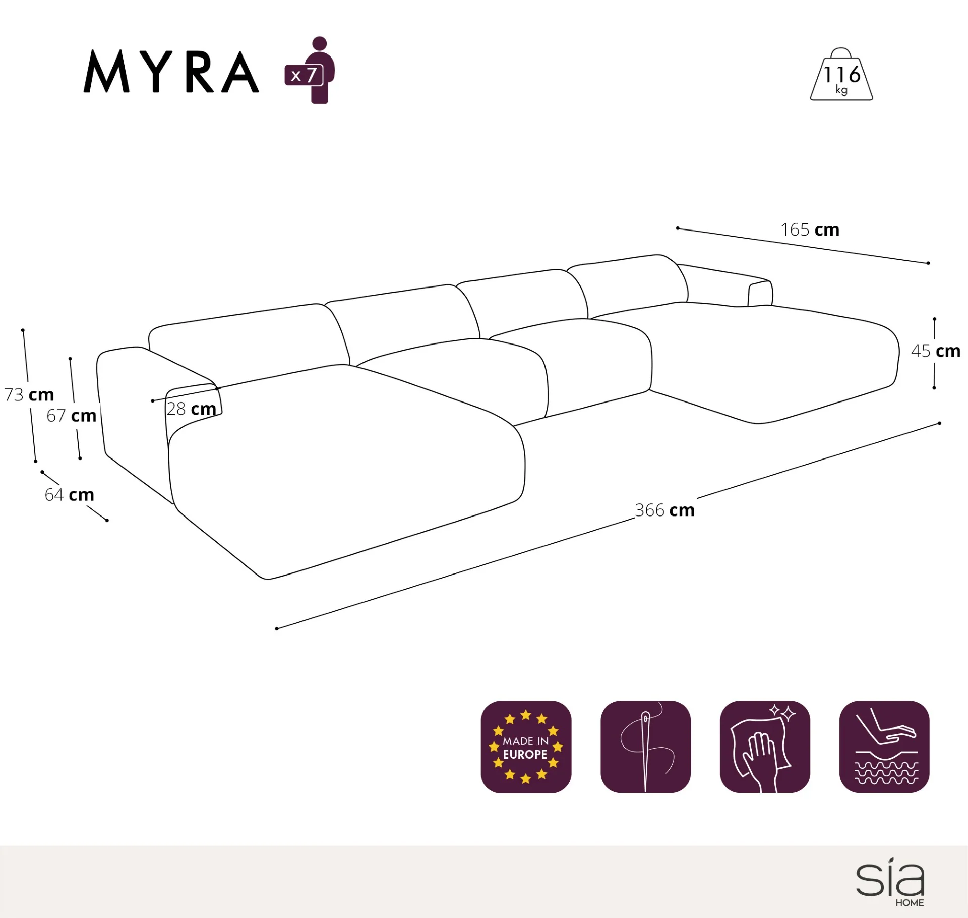 Canapé Symétrique Myra - Image 6