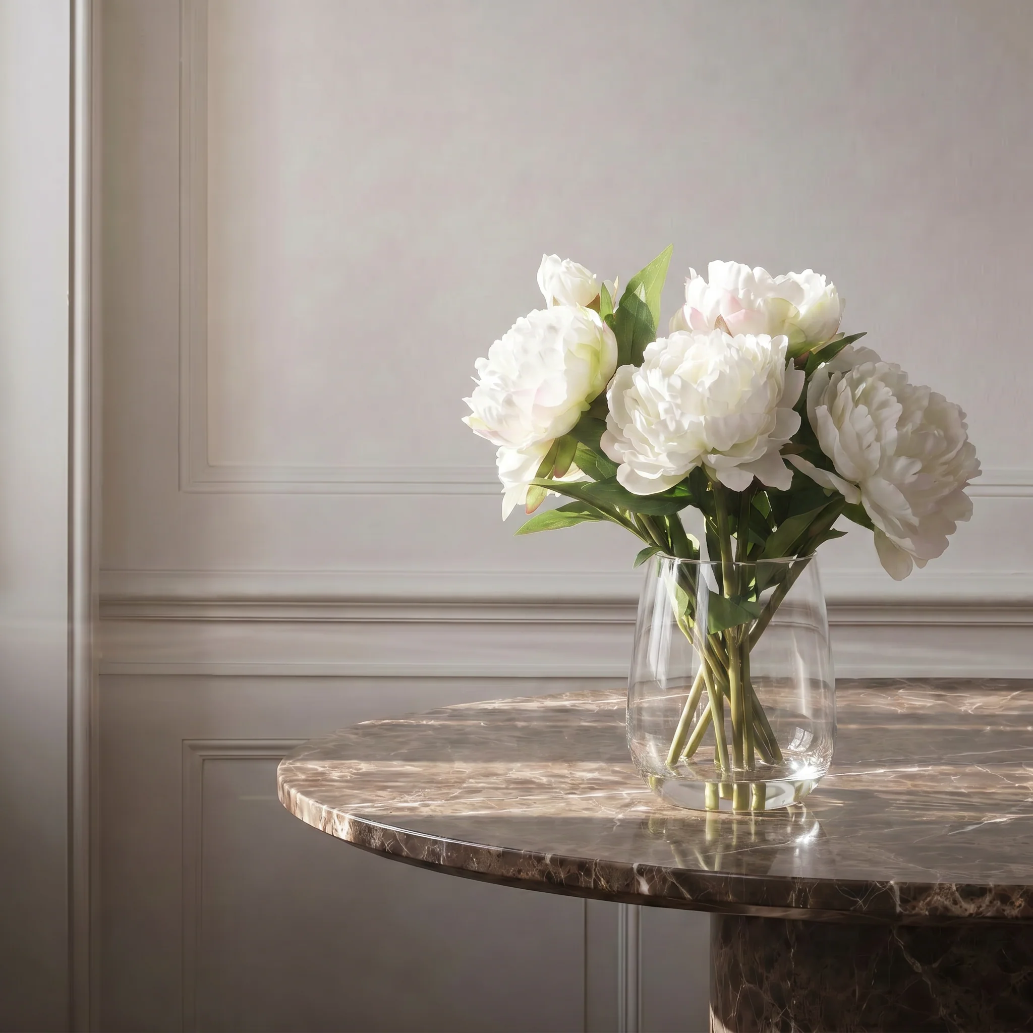 Composition de Pivoines en vase 40 cm - Image 2