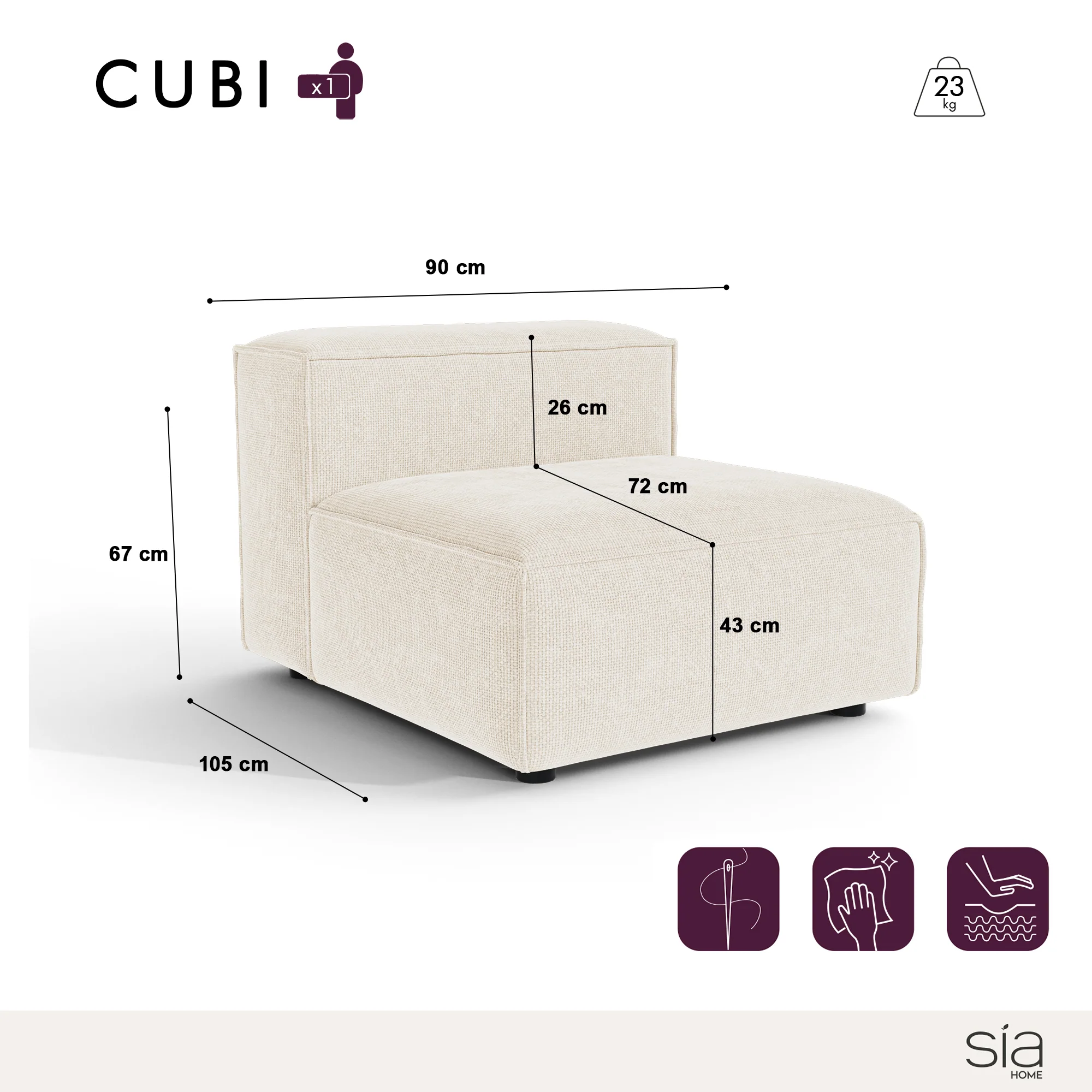 Fauteuil CUBI - Image 4