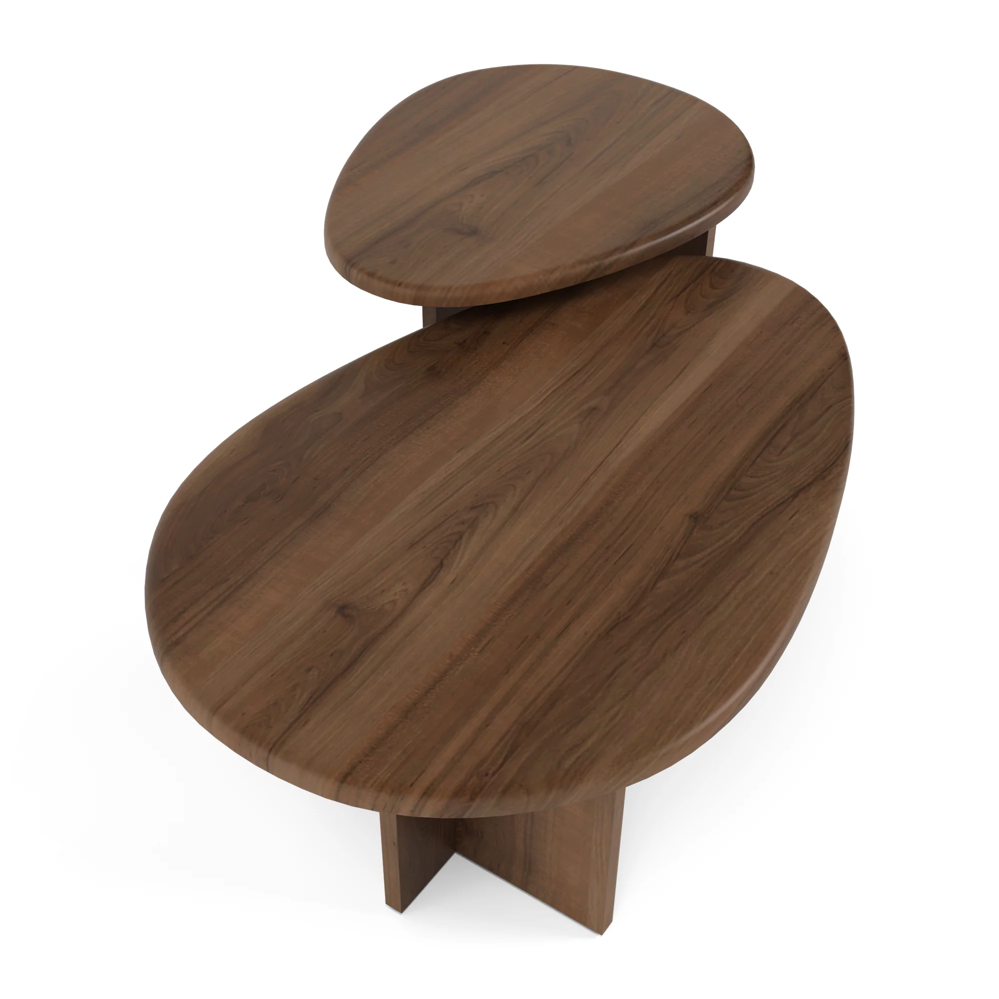 Lot de 2 tables basses gigognes Cedra - Image 4