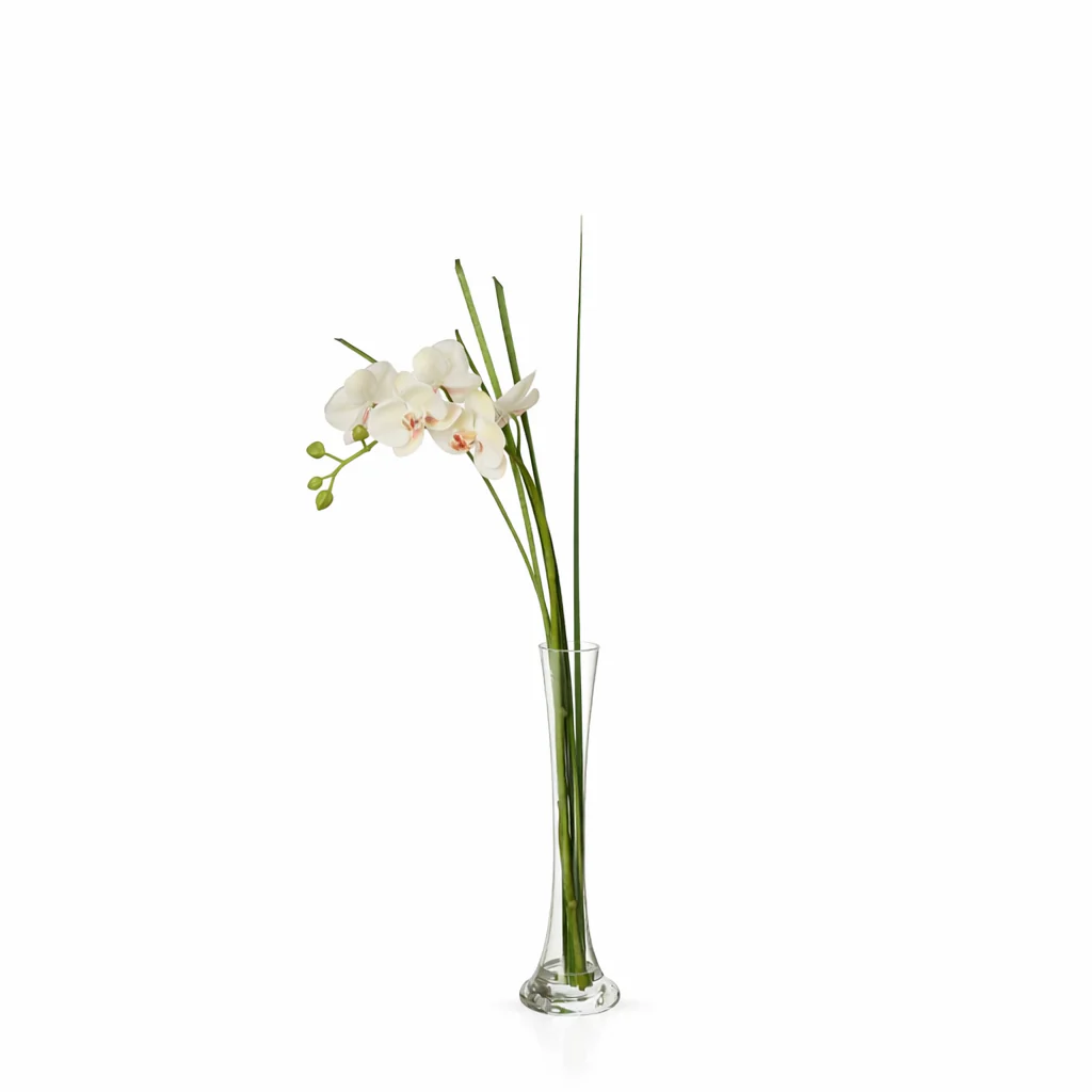 Orchidée Artificielle en Illusion d'Eau