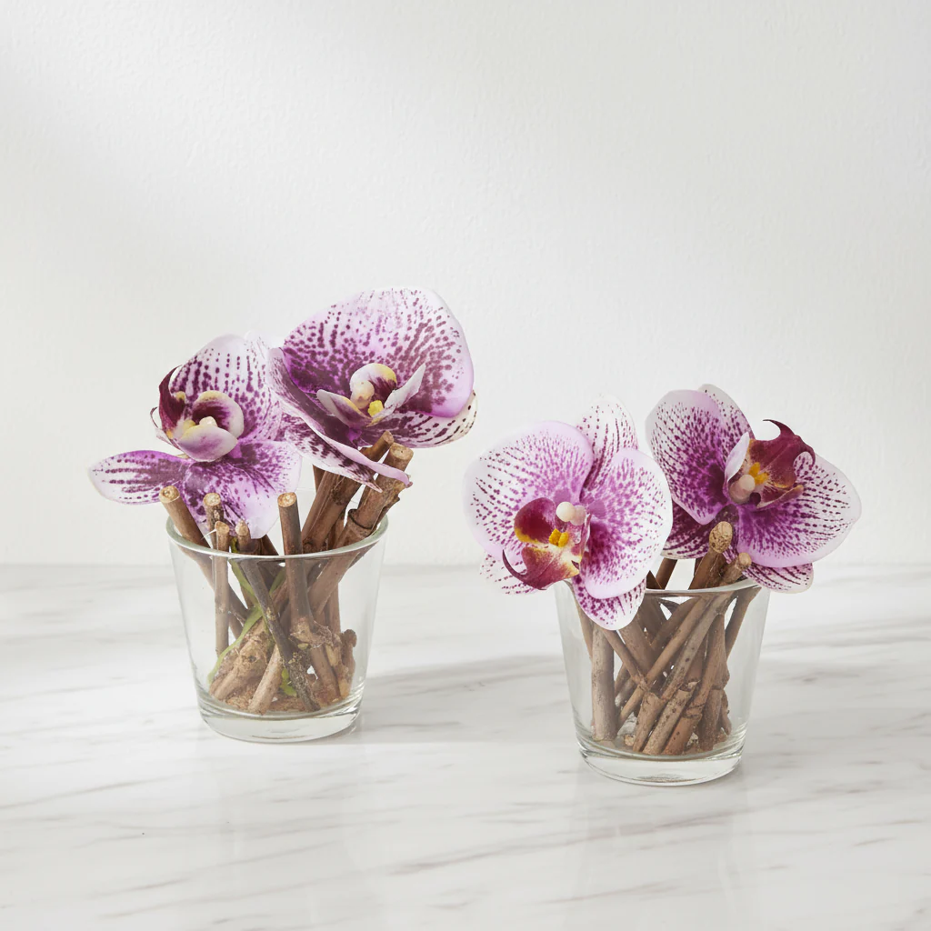 Orchidées Artificielles en Illusion d'Eau Sissi - Image 2