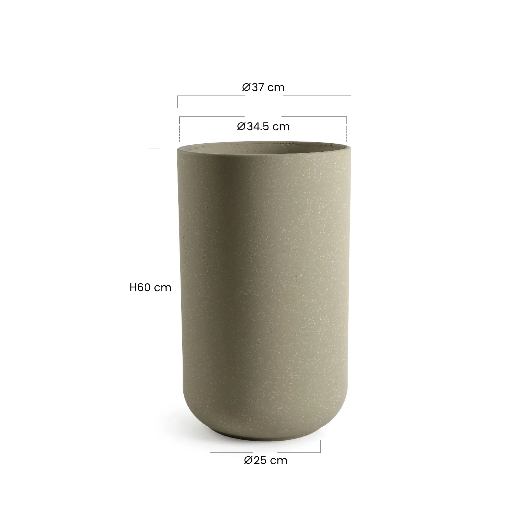 Cache-Pot Terra allongé 60 cm - Image 5
