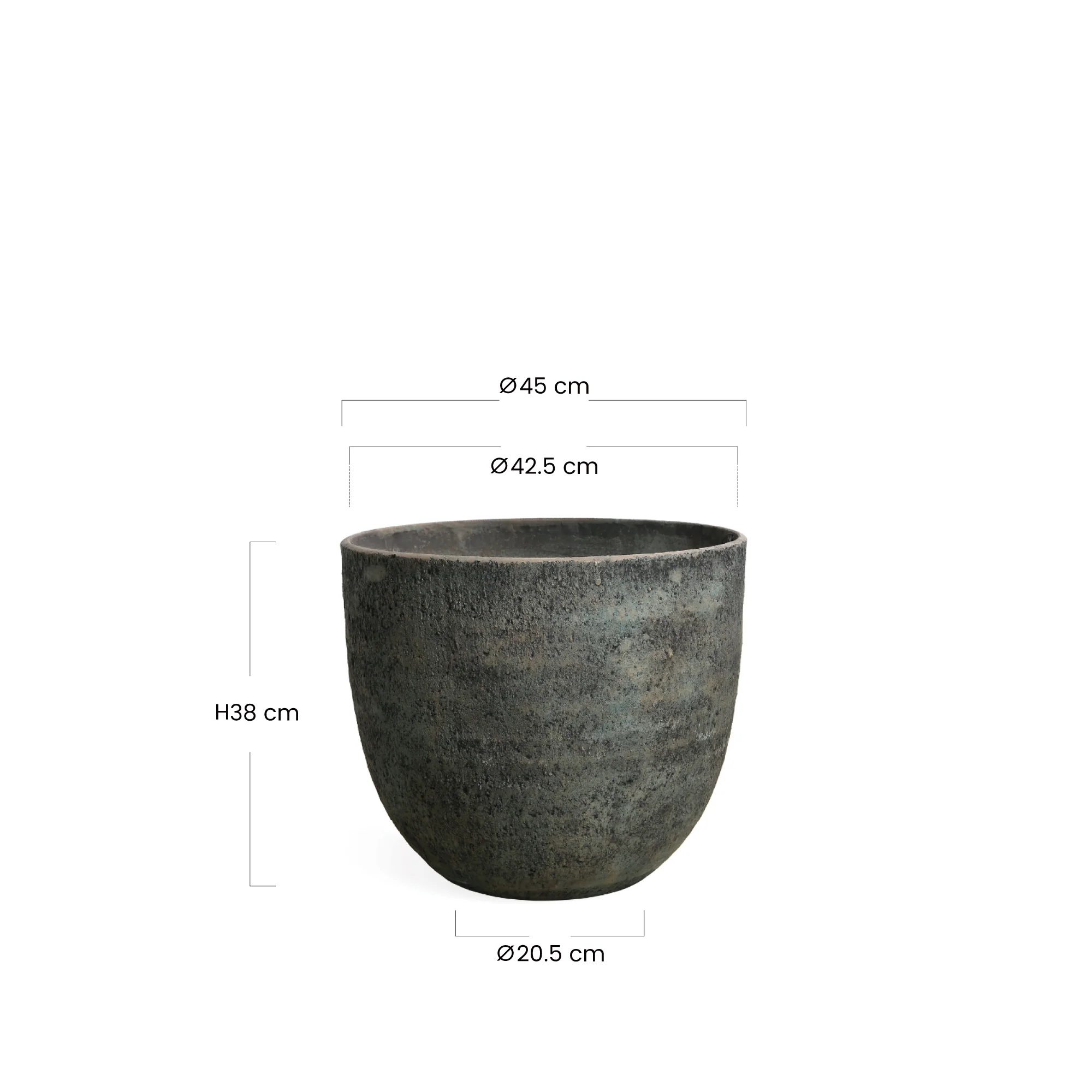 Cache-Pot Terra arrondi 38 cm - Image 10