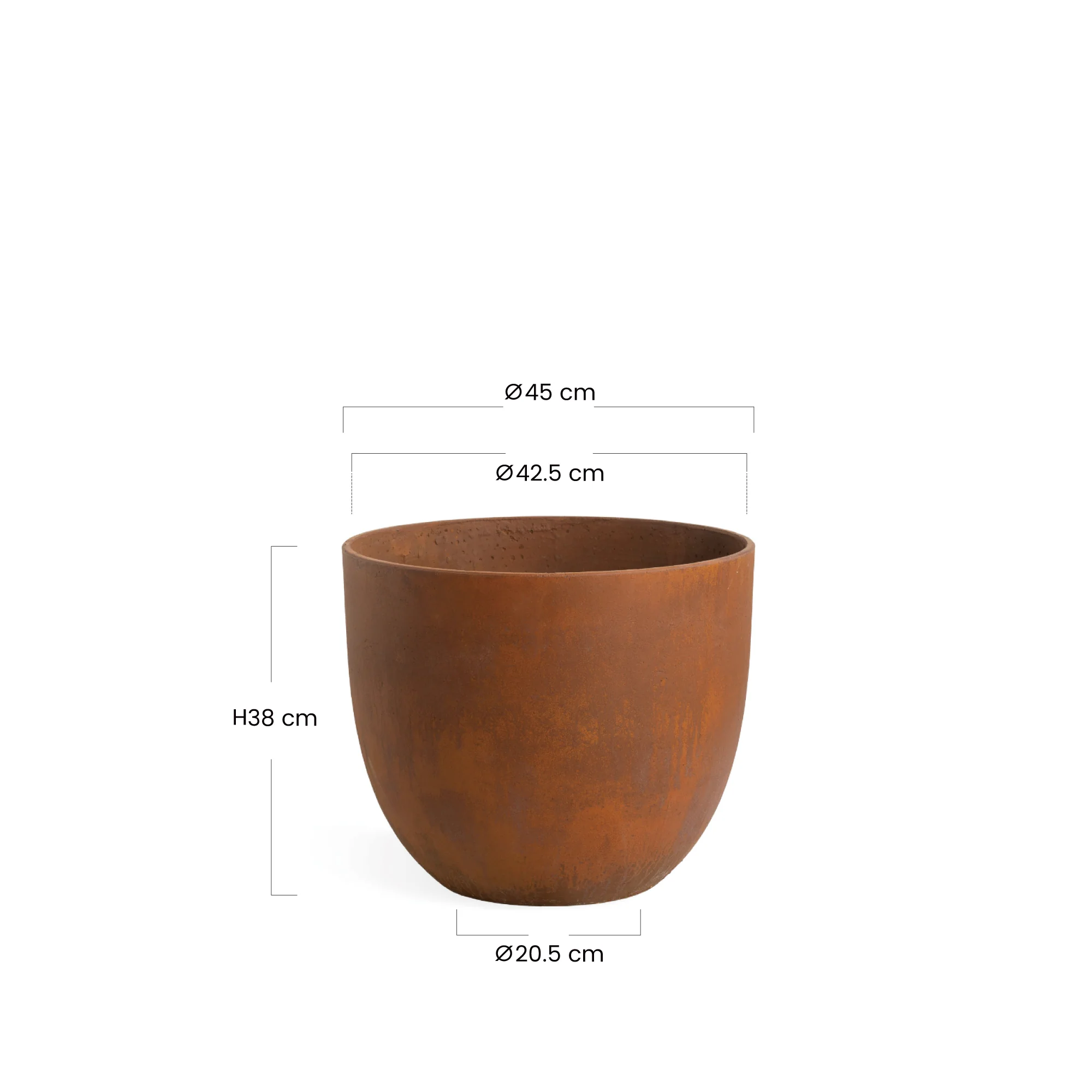 Cache-Pot Terra arrondi 38 cm - Image 25