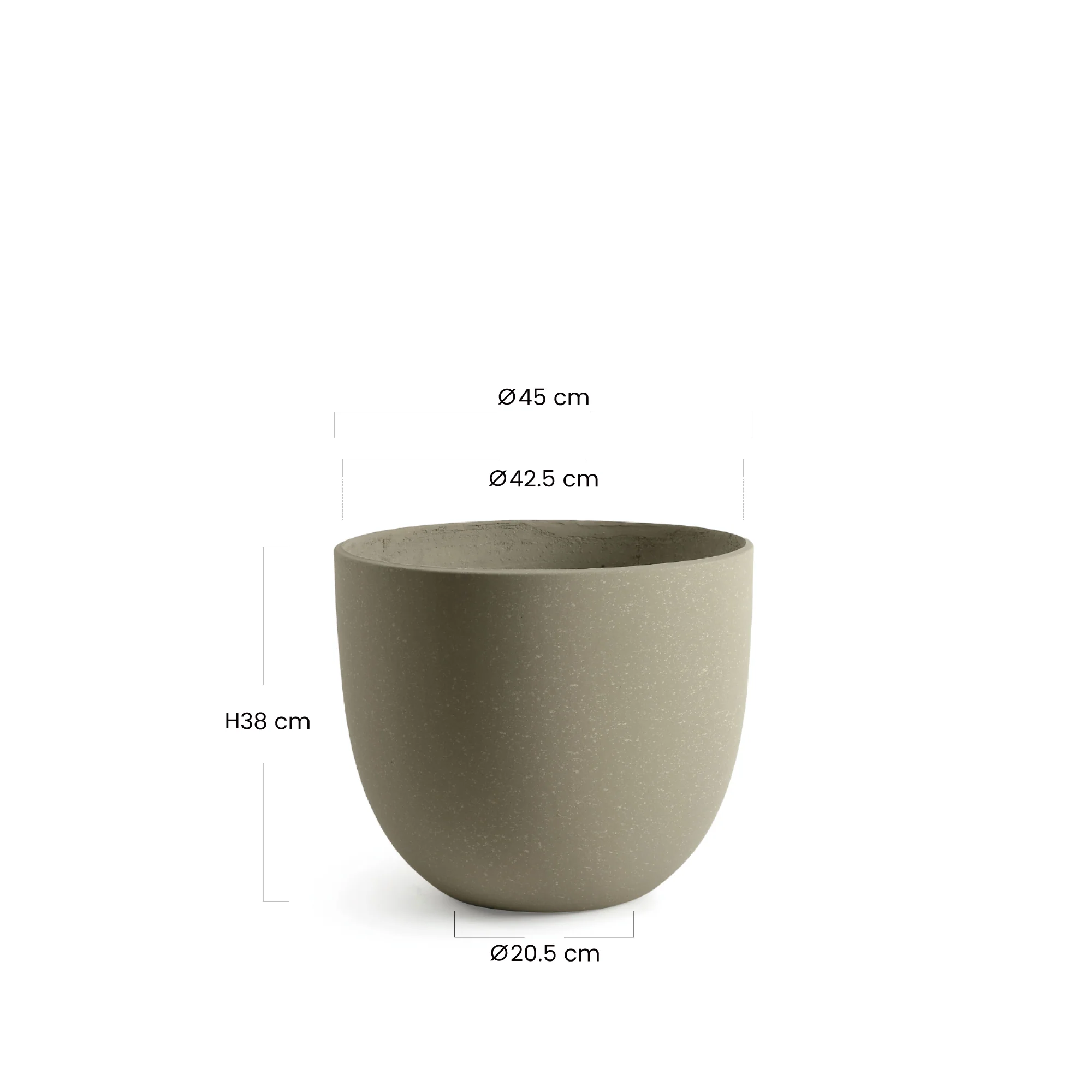Cache-Pot Terra arrondi 38 cm - Image 30