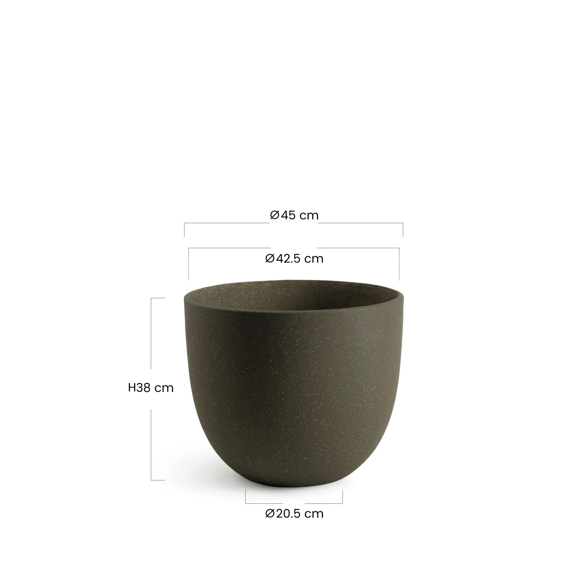 Cache-Pot Terra arrondi 38 cm - Image 35