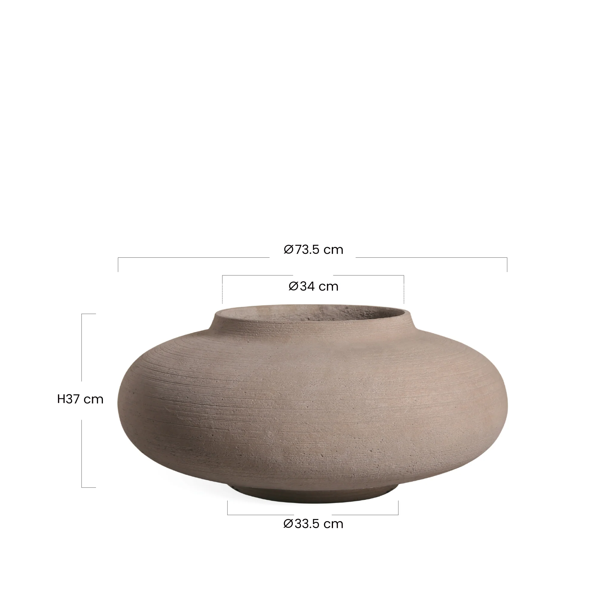 Cache-Pot Zen galbé 37 cm - Image 12
