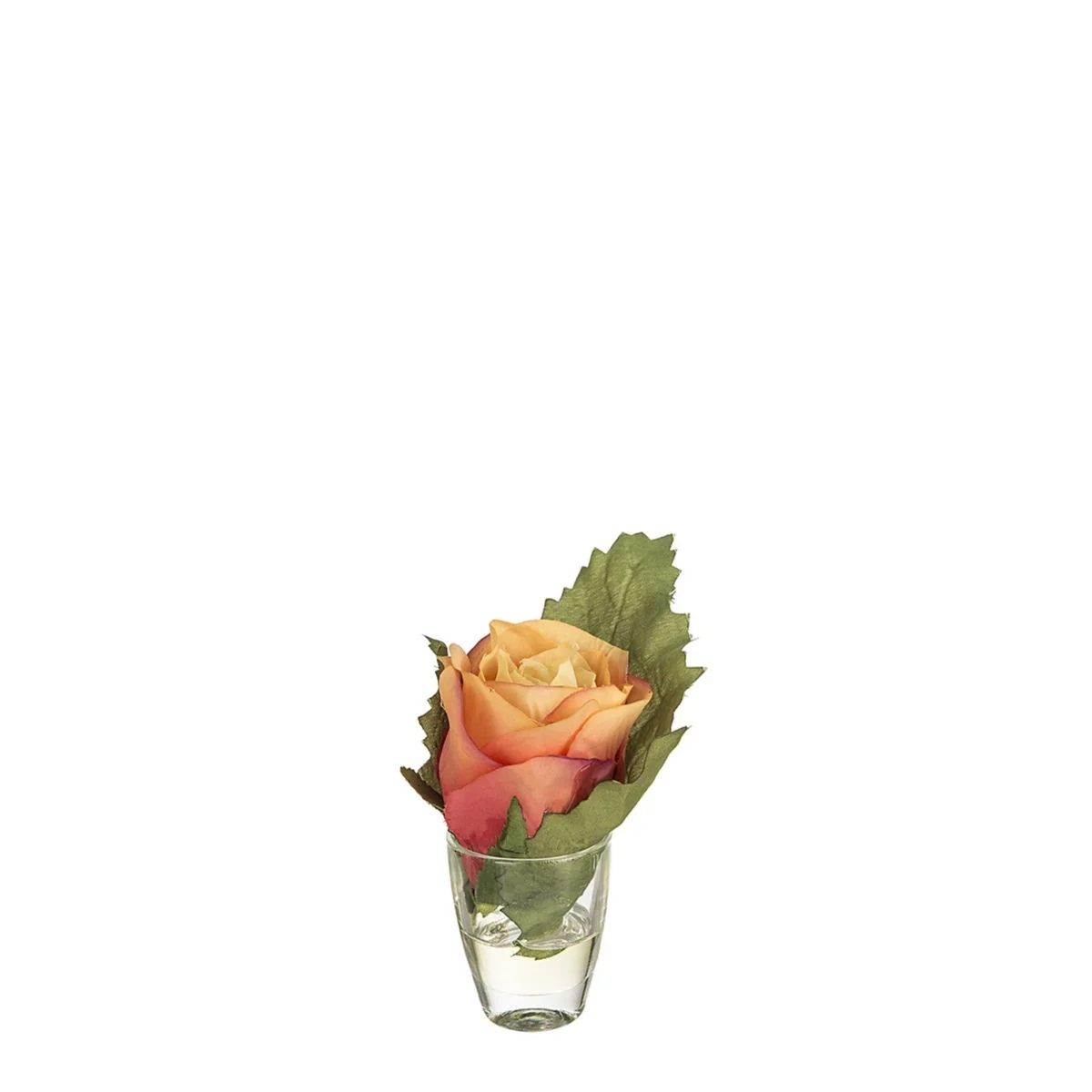 Rose avec feuille en illusion d'eau - Image 3