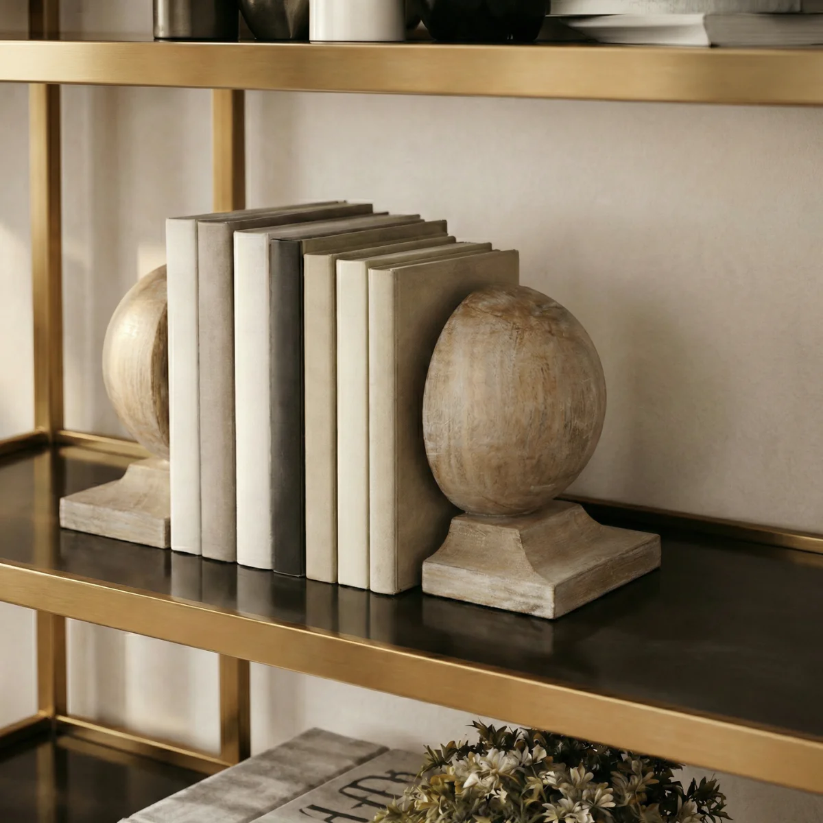 Serre-livre en bois - Image 2
