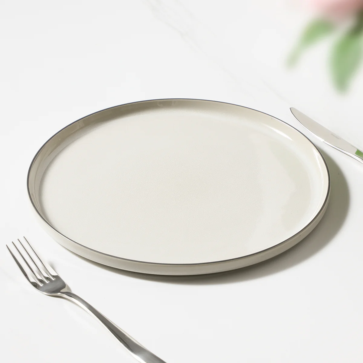Service 4 assiettes plates Creamy - Image 7