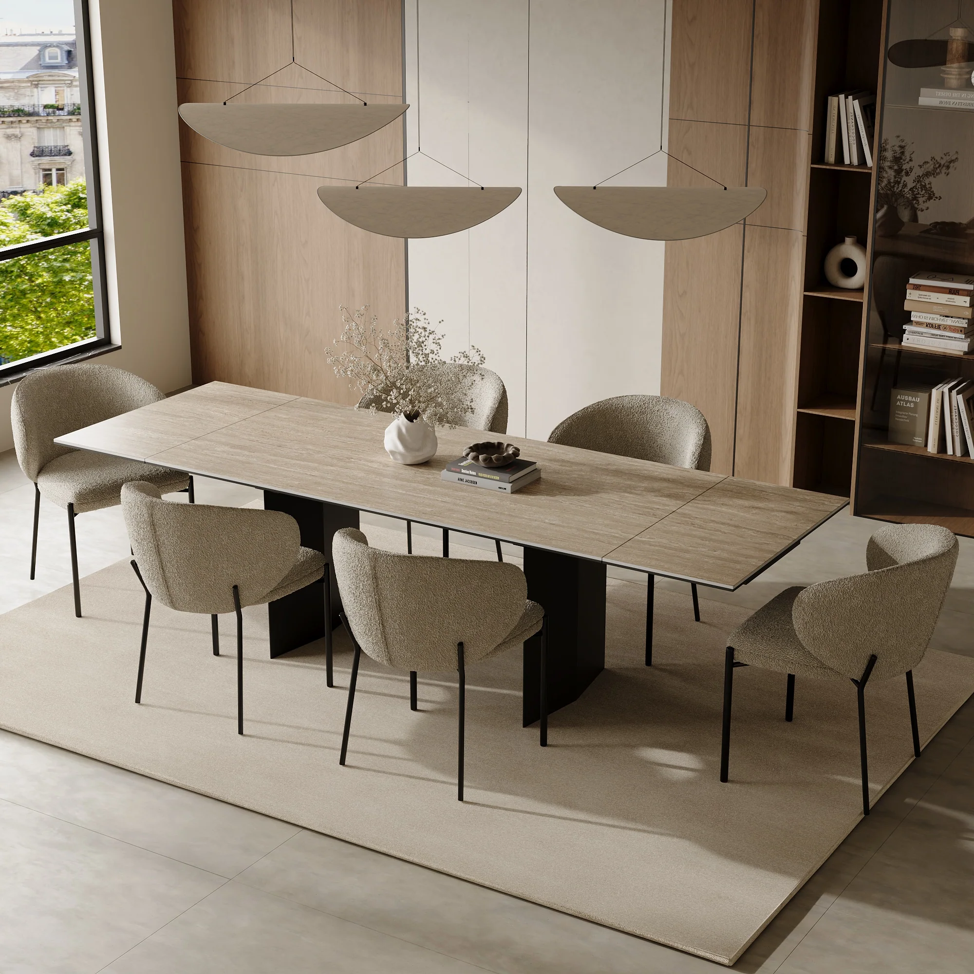 Table Ă manger extensible Rose - Image 3