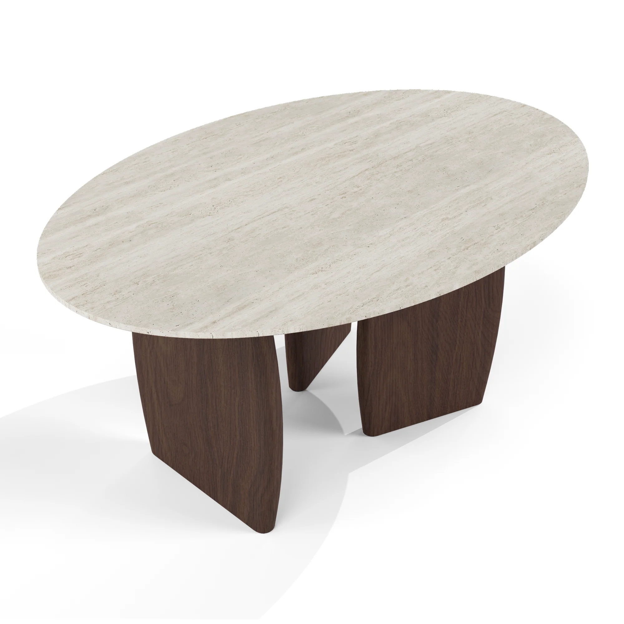 Table basse Bali céramique aspect travertin - Image 5