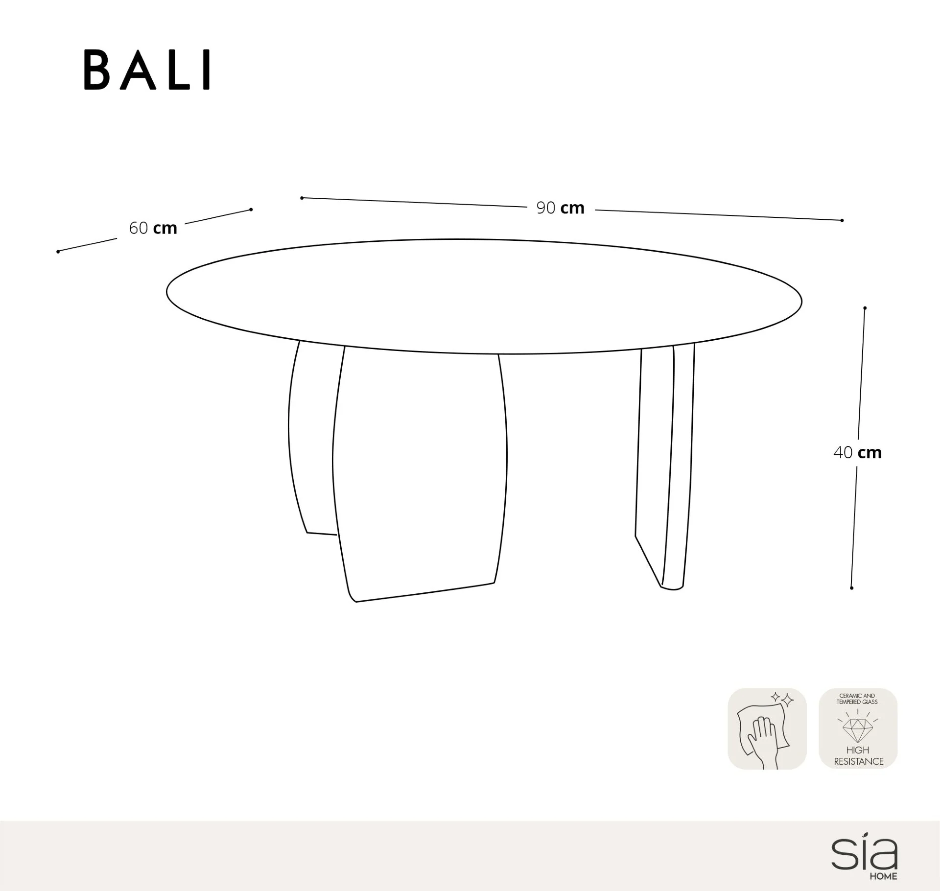 Table basse Bali céramique aspect travertin - Image 6