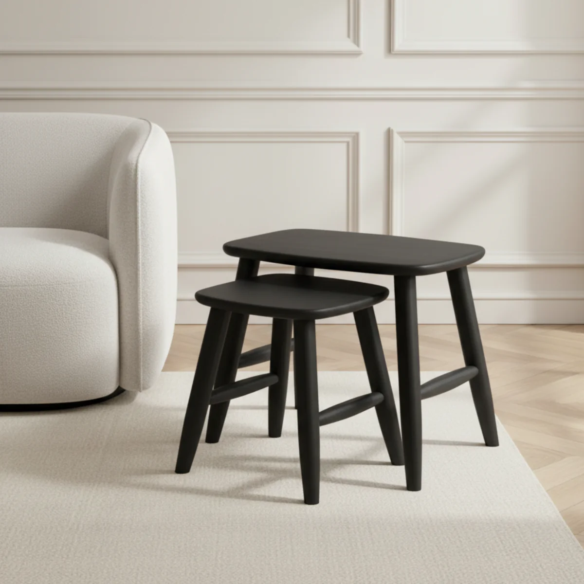 Tabouret en chĂȘne Saba - Image 6