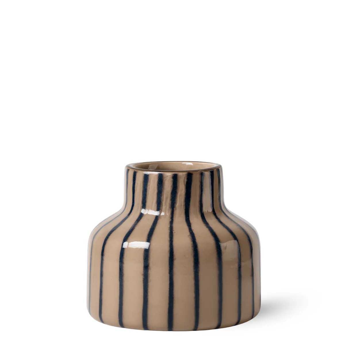 Vase en verre Strio 18 cm