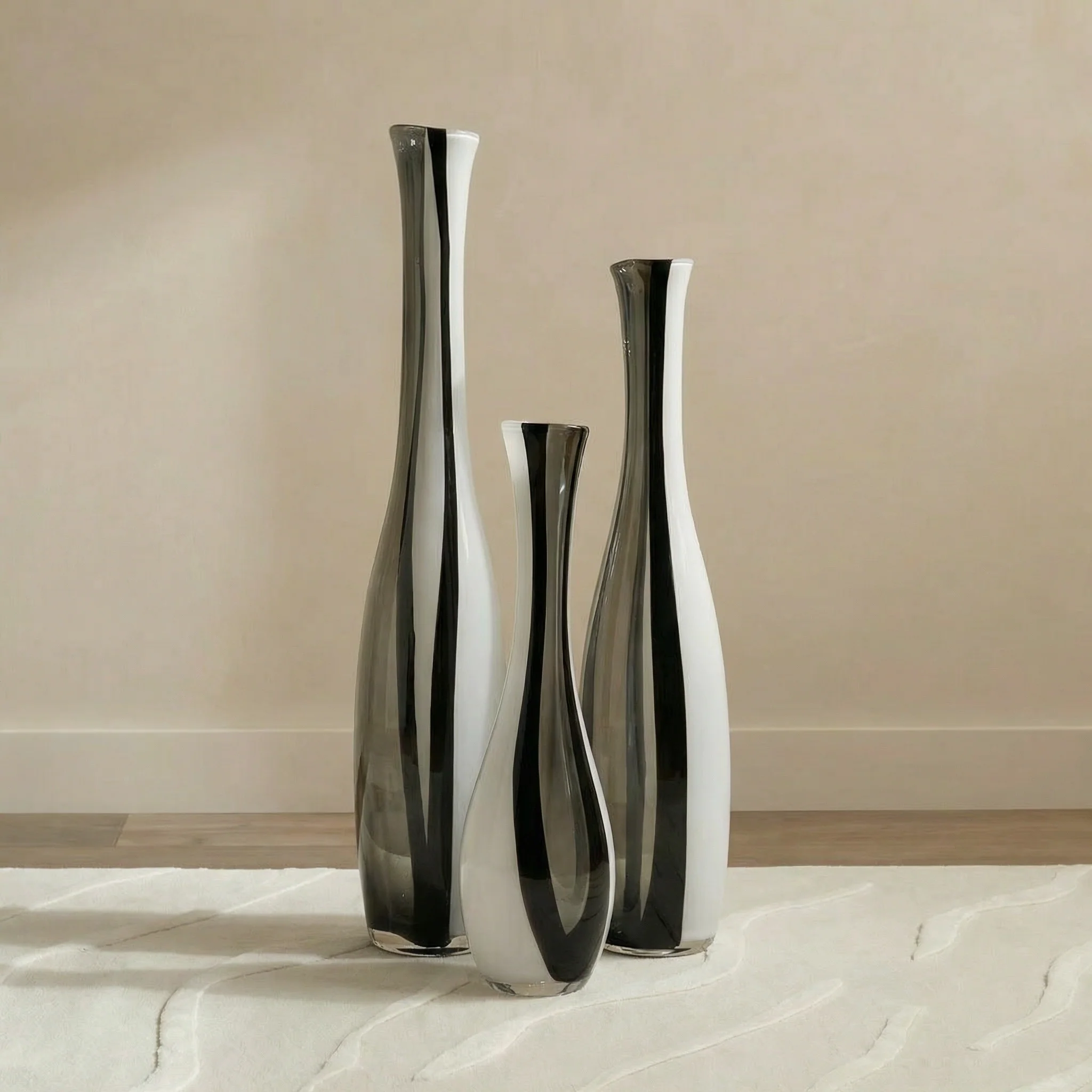 Vase fin en verre soufflé Alaska 44 cm - Image 4